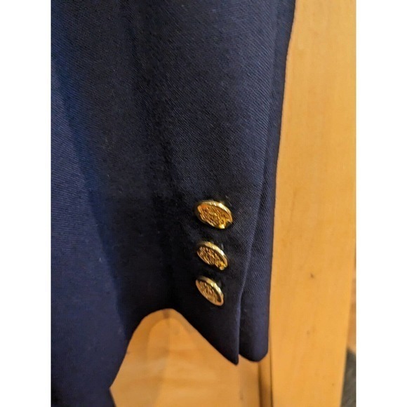 Mens Blazer Sport coat John Clarendon Dark Blue 100% wool approx 46 - Picture 4 of 5